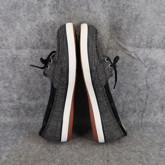 Keds Shoes Womens 8 Slip On Flats Glimmer Boat Moc Casual Classic Black Loafer - Picture 9 of 13